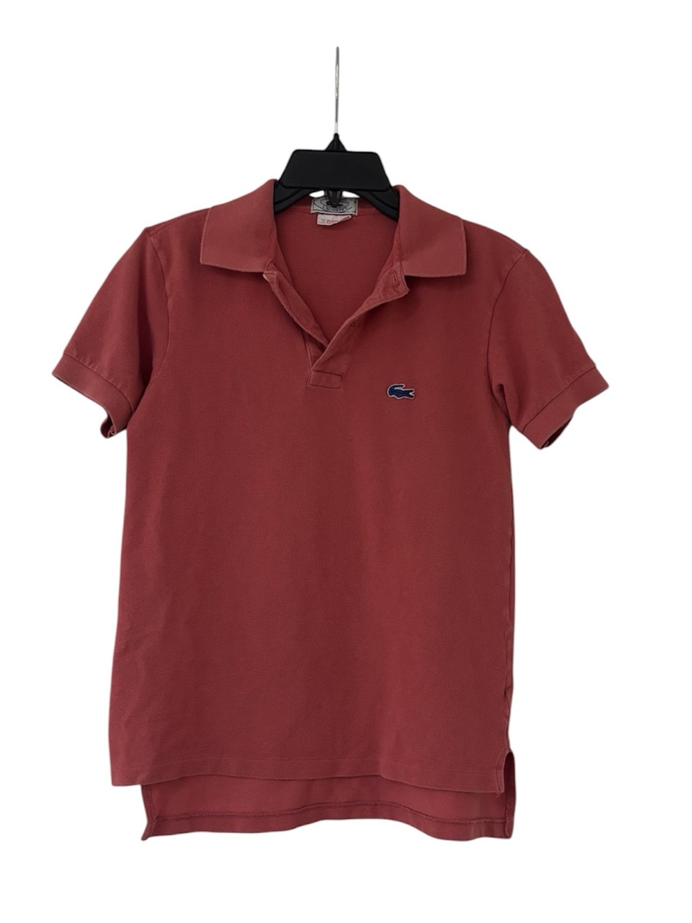 LACOSTE IZOD Vintage Dusty Rose/Salmon Button Down Short Sleeved Polo